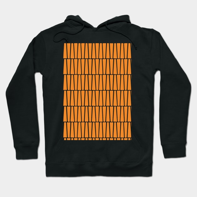 Orange Atomic Age MCM Blocks Hoodie by tramasdesign